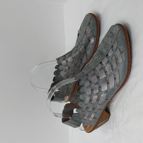 Reiker Women's Sina 78 Antistress Slingback Sandals EU 41 US 10-10.5 Blue/ Grey - Picture 3 of 16